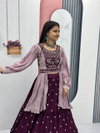 PC 419 Chinon Real Handwork Lehenga With Crop Top And Dupatta Wholesale Suppliers In Mumbai